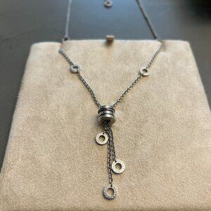 BVLGARI B.zero 1 Element Necklace 18K Solid White Gold